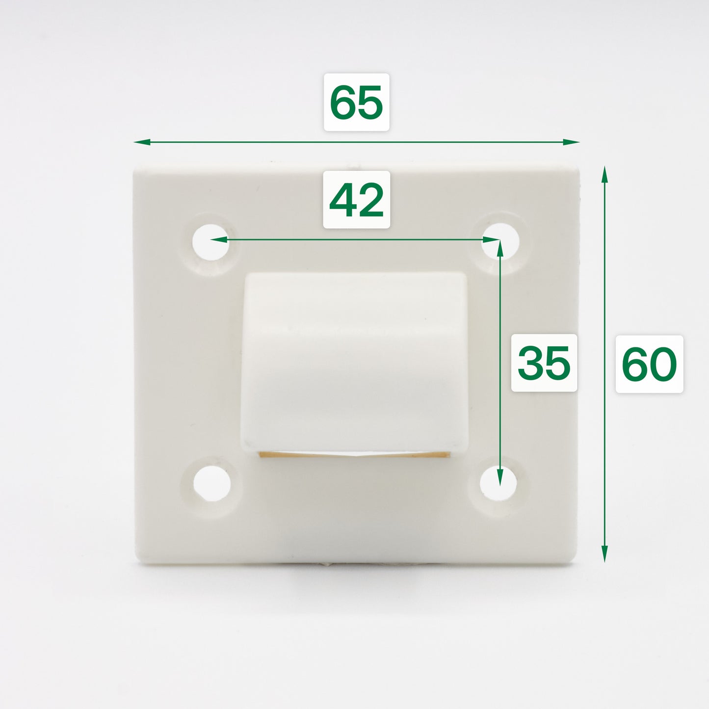 Gurtführung mit Bürste für 22 mm Rollladengurt
