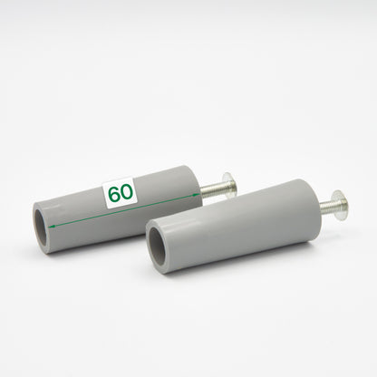 Anschlagpuffer extra lang grau 60 mm für Rollläden (2er-Set)