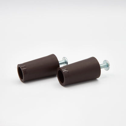 Anschlagpuffer lang braun 40 mm für Rollläden (2er-Set)