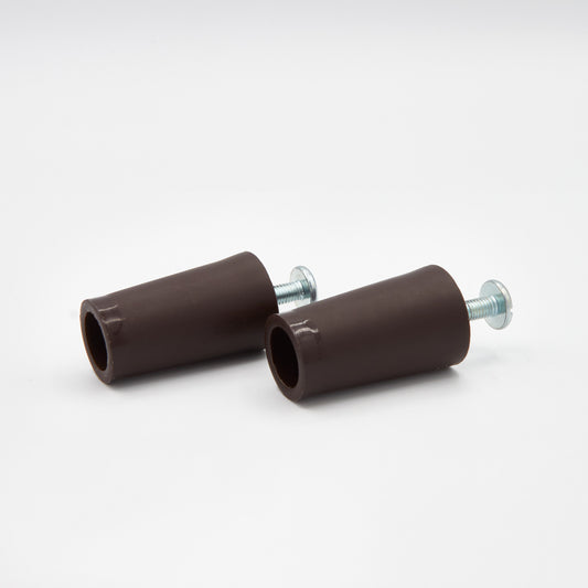 Anschlagpuffer lang braun 40 mm für Rollläden (2er-Set)
