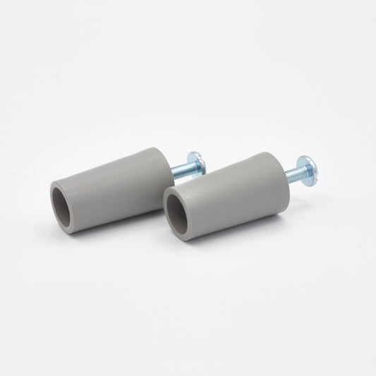 Anschlagpuffer lang grau 40 mm für Rollläden (2er-Set)