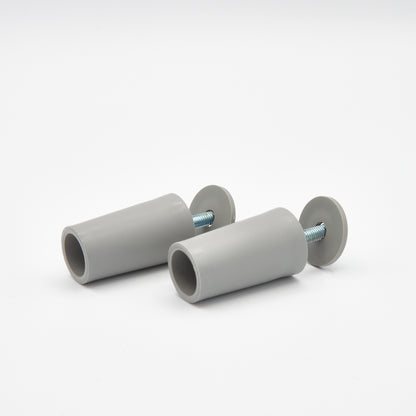 Anschlagpuffer lang mit Beilagscheibe grau 40 mm für Rollläden (2er-Set)