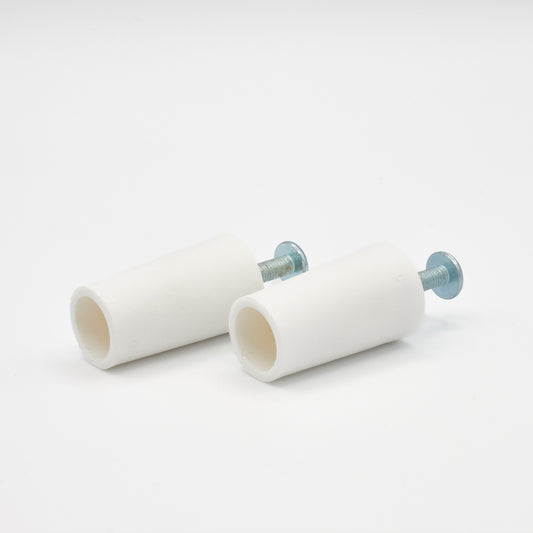 Anschlagpuffer lang weiß 40 mm für Rollläden (2er-Set)
