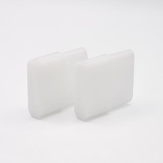 Gleiter für Rollladen-Endleiste transparent 25 x 14 mm (2er-Set)