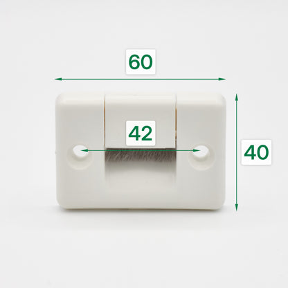 Gurtführung quer mit Bürste für 22 mm Rollladengurt