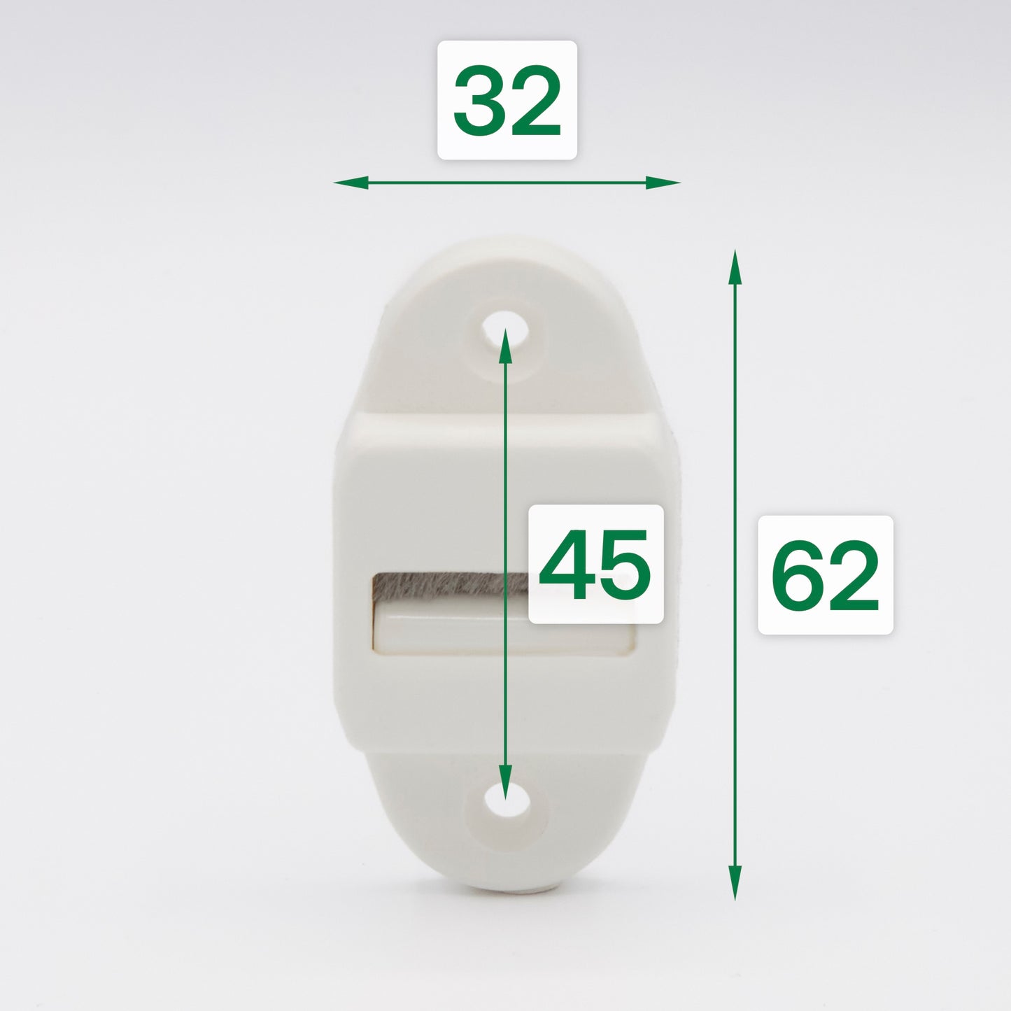 Gurtführung senkrecht mit Bürste für 22 mm Rollladengurt