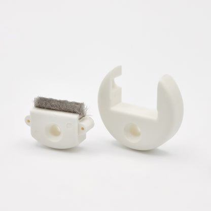 Gurtführung zweiteilig rund mit Bürste für 22 mm Rollladengurt