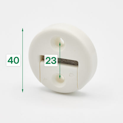 Gurtführung zweiteilig rund mit Bürste für 22 mm Rollladengurt