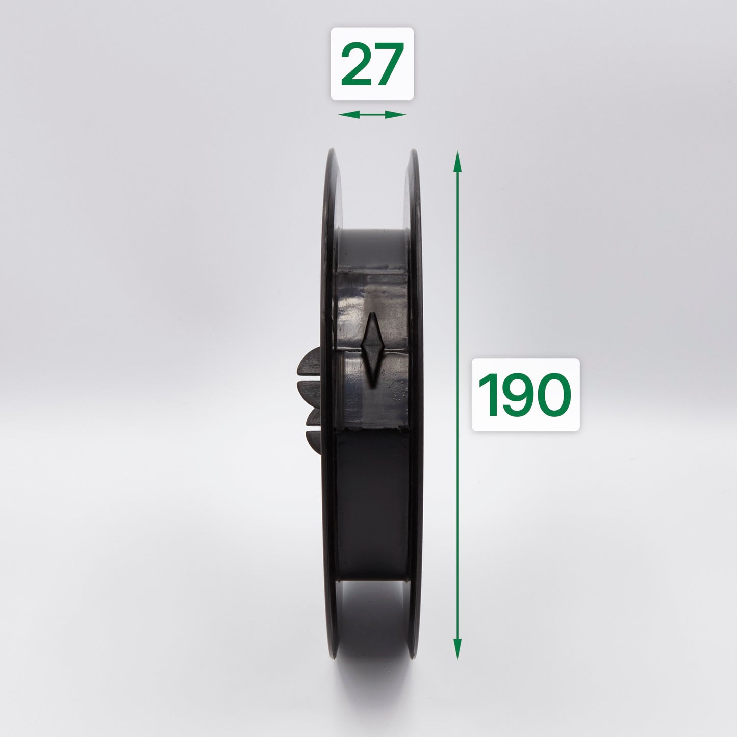 Gurtscheibe verstellbar für Rollläden -  Welle 60 mm, 190 mm