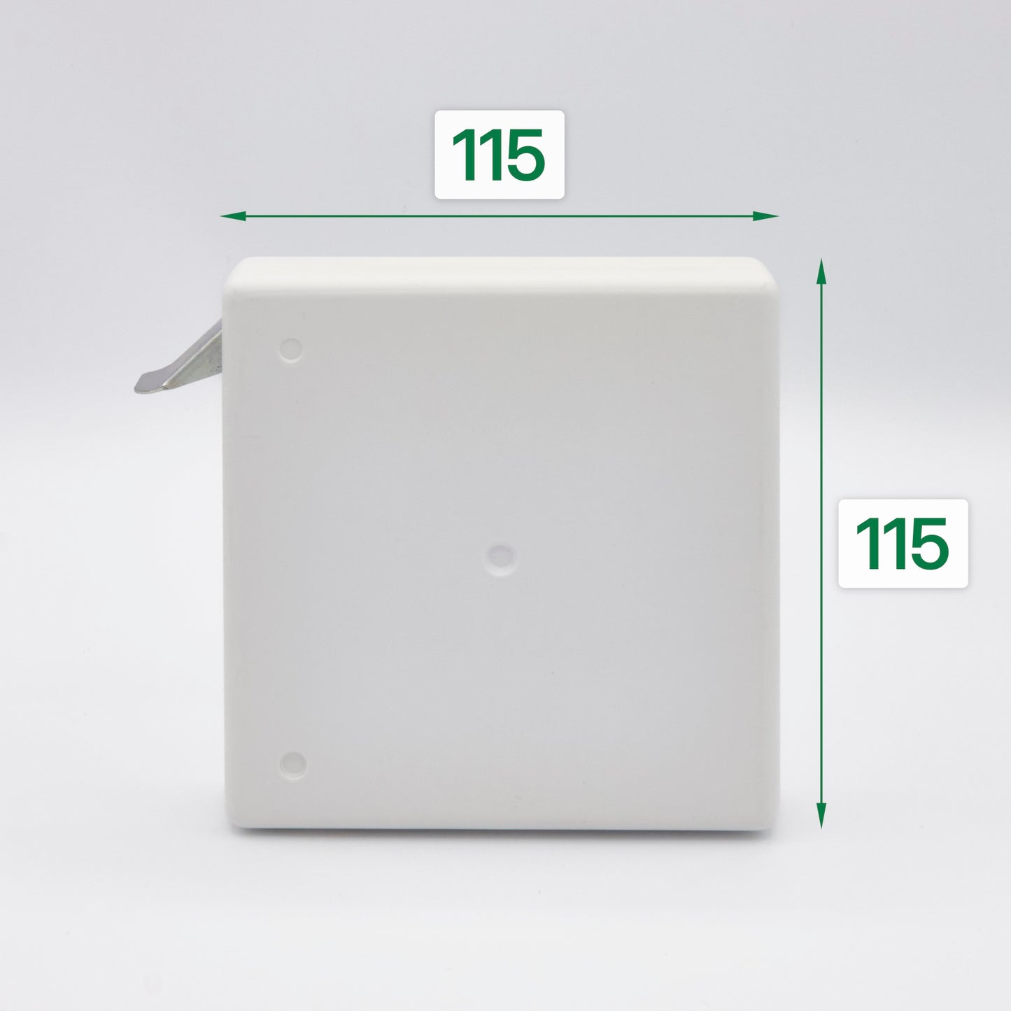 Mini Aufschraubwickler ohne Gurt weiß für Rollläden