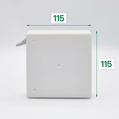 Mini Aufschraubwickler ohne Gurt weiß für Rollläden