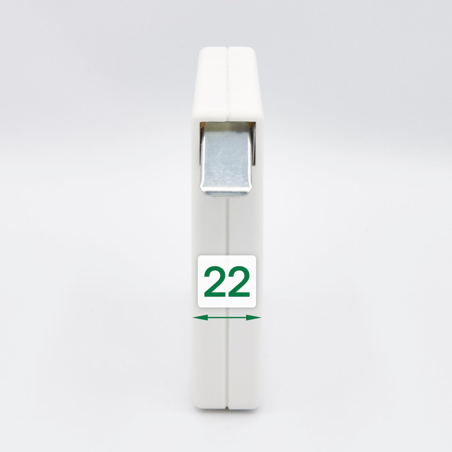 Mini Aufschraubwickler ohne Gurt weiß für Rollläden