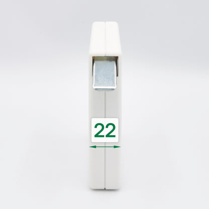 Mini Aufschraubwickler ohne Gurt weiß für Rollläden