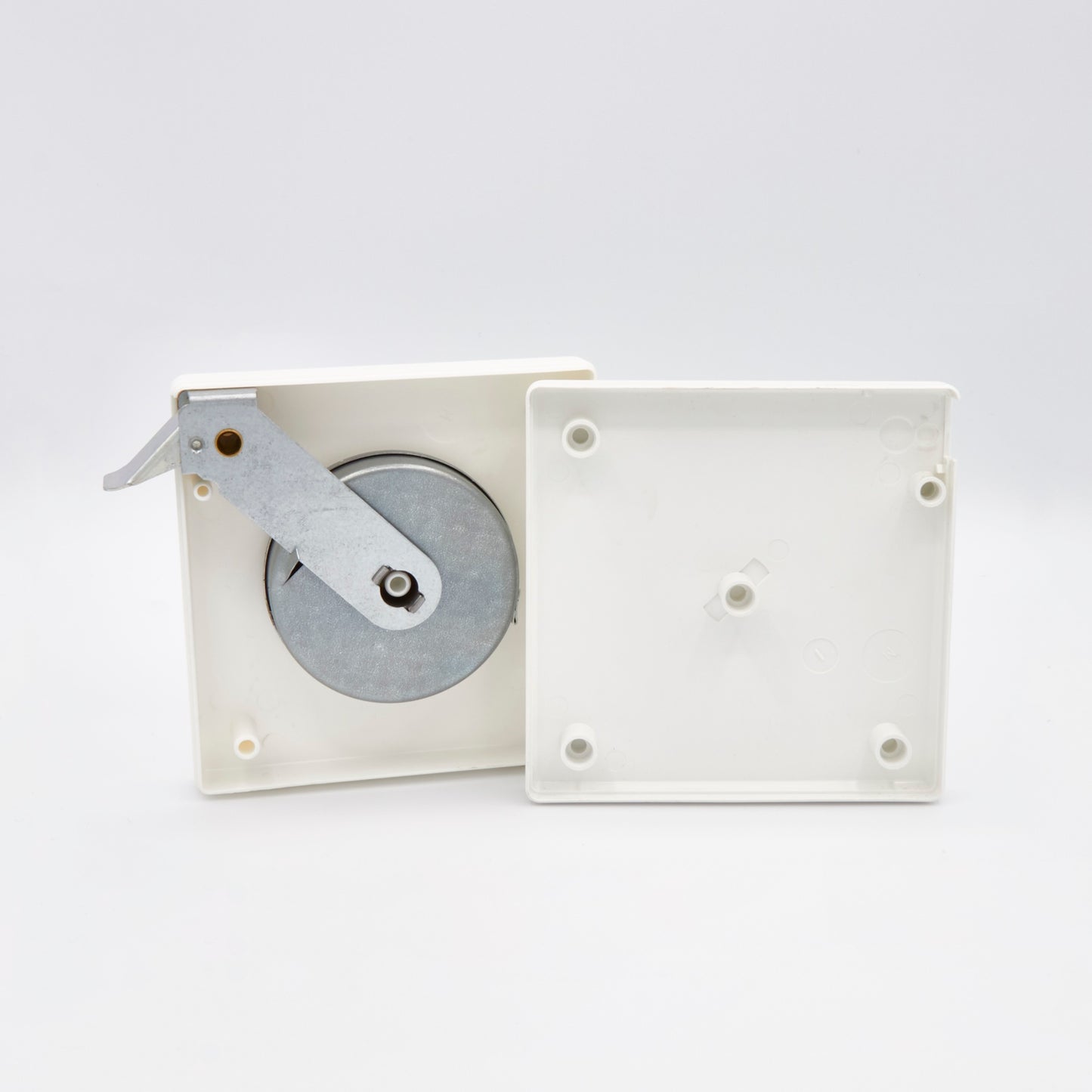 Mini Aufschraubwickler ohne Gurt weiß für Rollläden