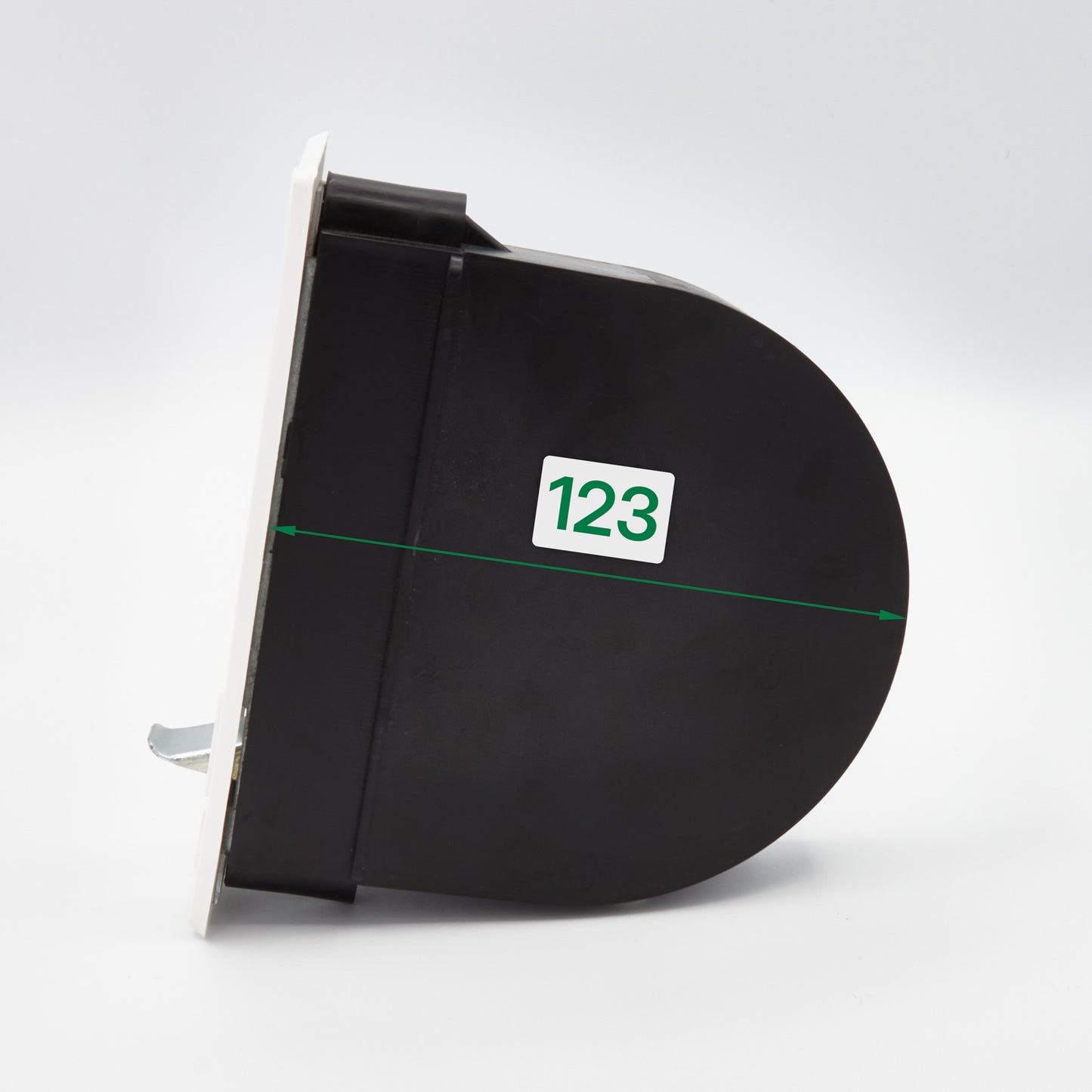 Mini-Einlassgurtwickler mit Mauerkasten und Blende für Rollläden - Lochabstand 130 mm