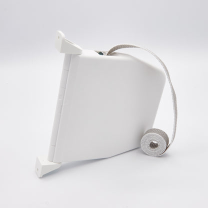 Mini-Schwenkwickler mit Gurt weiß für Rollläden - Lochabstand 155 mm