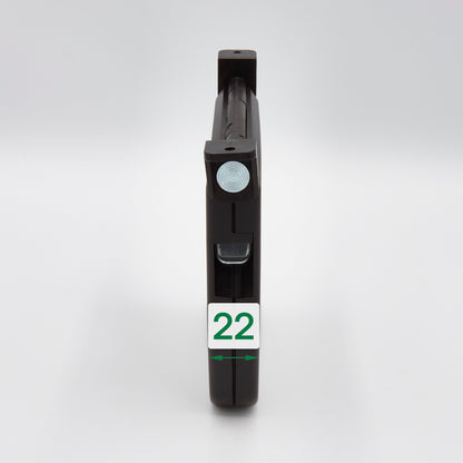 Mini Schwenkwickler ohne Gurt braun für Rollläden - Lochabstand 155 mm