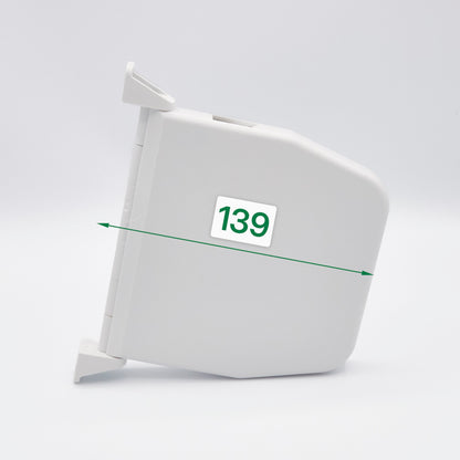 Mini Schwenkwickler ohne Gurt weiß für Rollläden - Lochabstand 155 mm