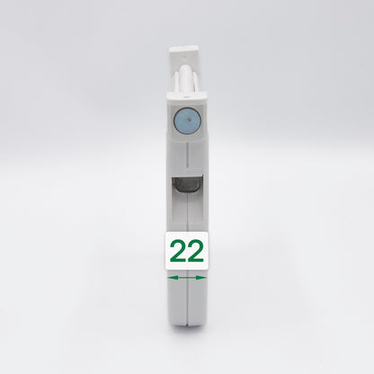 Mini Schwenkwickler ohne Gurt weiß für Rollläden - Lochabstand 155 mm