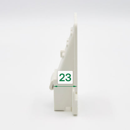 Unterputz-Gurtführung mit Rand und Bürste für 22 mm Rollladengurt