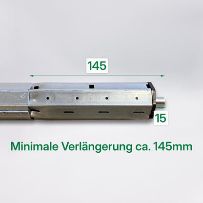 Verlängerungsstück mit Kapsel für Rollläden - Welle 40 mm, 400 mm