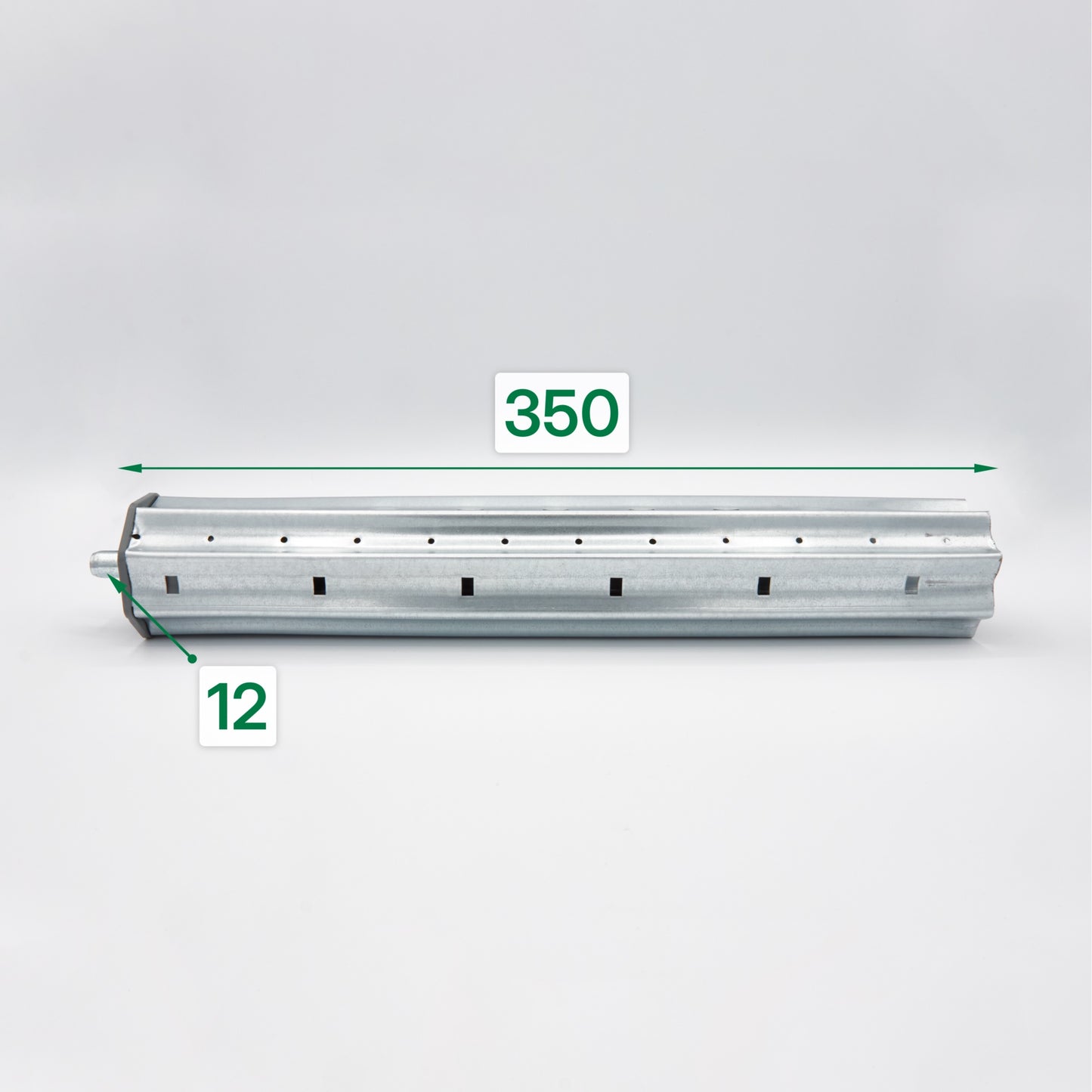 Verlängerungsstück mit Kapsel für Rollläden - Welle 60 mm, 350 mm