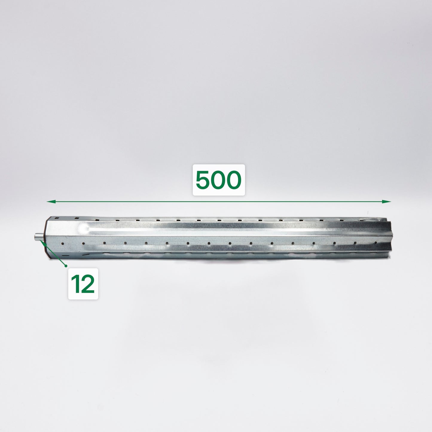Verlängerungsstück mit Kapsel für Rollläden - Welle 60 mm, 500 mm