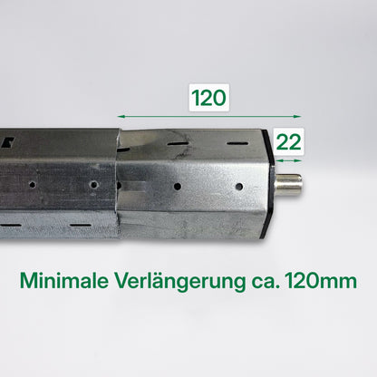 Verlängerungsstück mit Kapsel für Rollläden - Welle 60 mm, 500 mm
